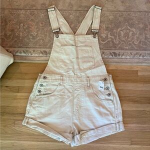 Free People Ziggy Shortalls in Ivory (RARE!)